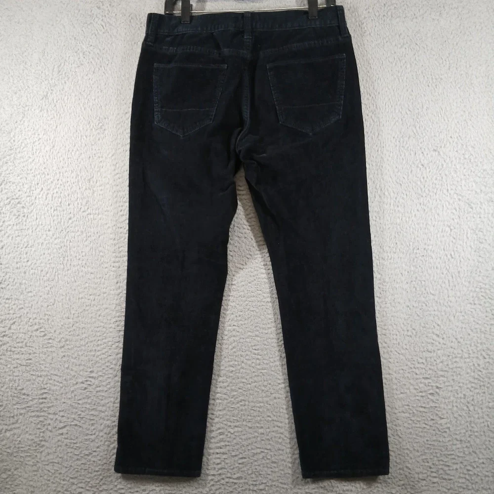 Banana Republic Slim Fit Corduroy Pants 32x30 Navy‎ Blue